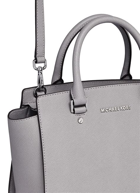 michael kors medium selma bag grey|Michael Kors selma handbags.